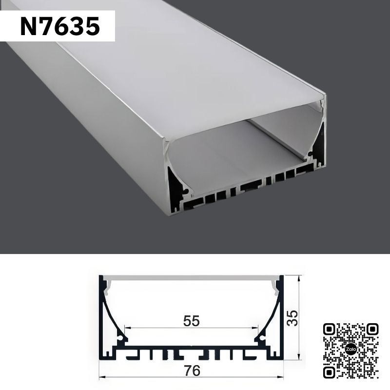 Thanh Nhôm Định Hình Lắp Nổi 3 Mét | N7635